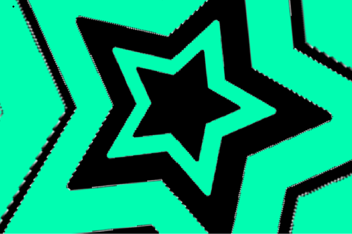 Green Star Pattern